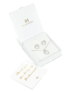 Circle Pendant & Earrings Set